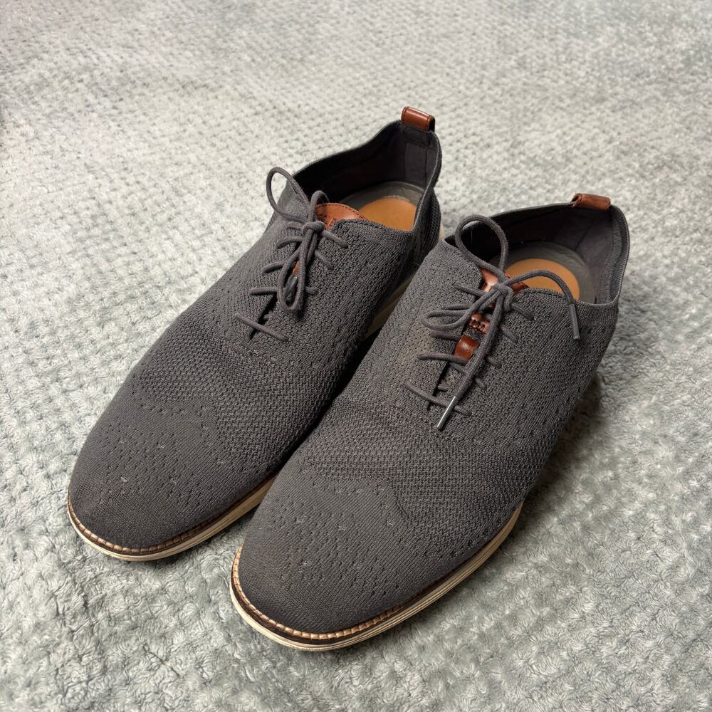 Cole Haan Original Grand Wingtip Oxford Men's Gray Casual Shoes Sz 15